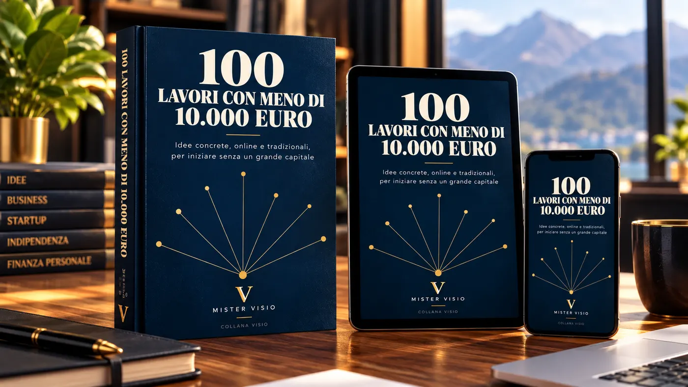 Il libro 100 lavori con meno di 10.000 euro in versione cartacea, tablet e smartphone